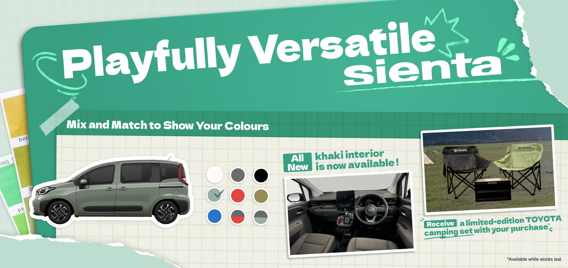 Playfully Versatile SIENTA 🎨 Mix and Match to Show Your Colours